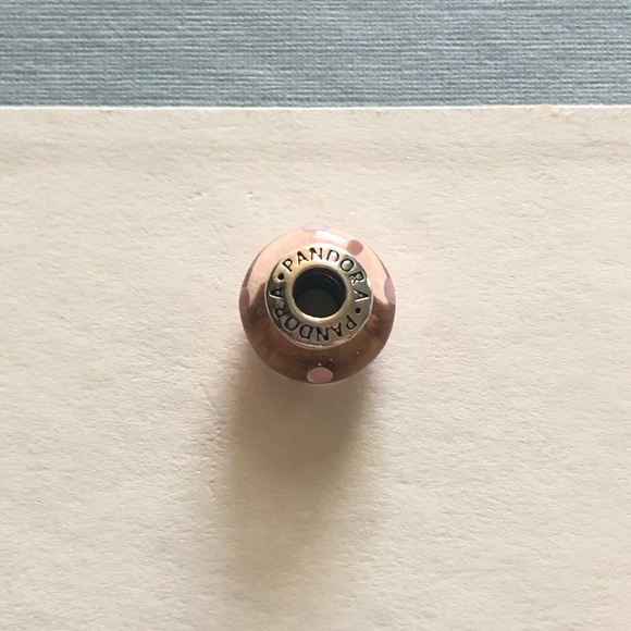 💕3/$70 925 & Pink Murano Polkadot PANDORA Charm - Picture 5 of 8